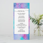 ピンクかわいらしブルーパープルサルティ水彩画 メニュー (スタンド正面)