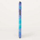 ピンクかわいらしブルーパープルサルティ水彩画 Case-Mate iPhoneケース (裏面/右)