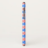 ピンクかわいらしブルーフローラデザイン Case-Mate iPhoneケース (裏面/左)