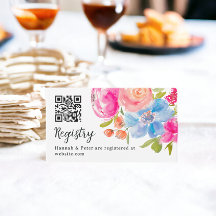 ピンクかわいらしブルーフローラ水色ブライダル登録