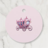 ピンクかわいらしプリンセスクラウン誕生日ガール フェイバータグ (裏面)