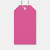 ピンクかわいらしプリンセスティアラ誕生日パーティーガール ギフトタグ (裏面)