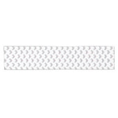 ピンクかわいらしプリンセスティアラ誕生日パーティーガール ショートテーブルランナー (横)