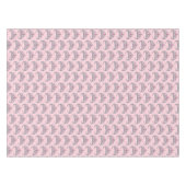 ピンクかわいらしプリンセスティアラ誕生日パーティーガール テーブルクロス (正面(横))