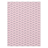 ピンクかわいらしプリンセスティアラ誕生日パーティーガール テーブルクロス (正面)