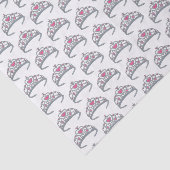 ピンクかわいらしプリンセスティアラ誕生日パーティーガール 薄葉紙 (詳細)