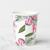 ピンクかわいらしプールパーティーガール誕生日 紙コップ (右)