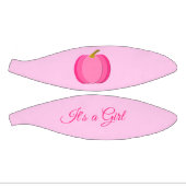 ピンクかわいらしベビーガールカボチャカスタムー性別リビール ミニバスケットボール (パネル)