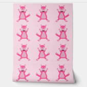 ピンクかわいらしベビーガールキツネ 壁紙 (ほどく)