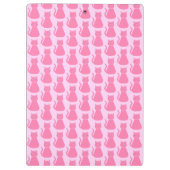 ピンクかわいらしベビーガールキャットカスタム クリップボード (裏面)