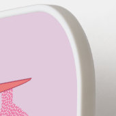 ピンクかわいらしベビーガールストーク ピックルボールラケット (左詳細)