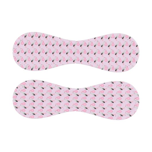 ピンクかわいらしベビーガールストーク 野球ボール (パネル)