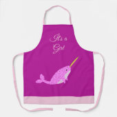 ピンクかわいらしベビーガールナルファルカスタム エプロン (正面)