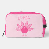 ピンクかわいらしベビーガール感謝祭トルコカスタム ドップキット (裏面)