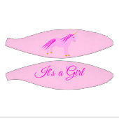 ピンクかわいらしベビーガールUnicornジェンダーリビールカスタム ミニバスケットボール (パネル)