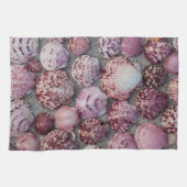 ピンクかわいらしホタテ拭き キッチンタオル (横)