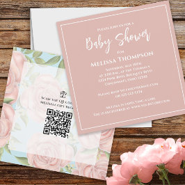 ピンクかわいらしボタニカルベビーガールローズブーケかわいい