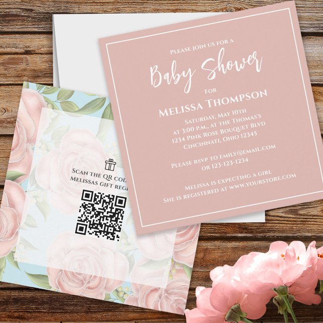 ピンクかわいらしボタニカルベビーガールローズブーケかわいい (クリエイターアップロード済み)