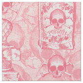 ピンクかわいらしポイズンボトル ファブリック (クローズアップ)