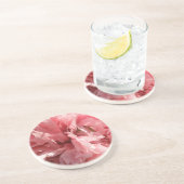 ピンクかわいらしポピーのコースター コースター (側面)