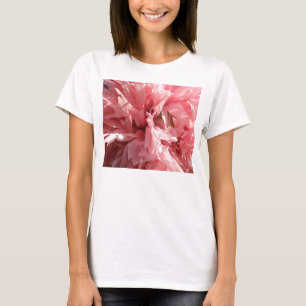 ピンクかわいらしポピーのレディースTシャツ Tシャツ