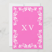 ピンクかわいらしメキシカンフィエスタタラベラキンセアニェラ 招待状 (裏面)