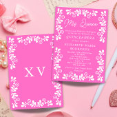 ピンクかわいらしメキシカンフィエスタタラベラキンセアニェラ 招待状