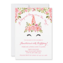 ピンクかわいらしユニコーン誕生日