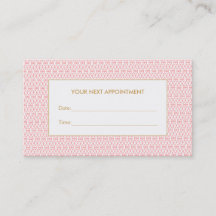 ピンクかわいらしラティスサロンアポイントメントアラーム
