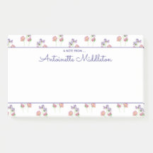 ピンクかわいらしラベンダーフローラ水彩カスタム