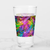 ピンクかわいらしレインボーバラ タンブラーグラス (裏面)