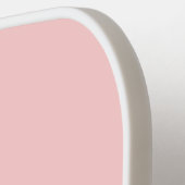 ピンクかわいらしレトロの弓とブーツの名モノグラムの前 ピックルボールラケット (左詳細)