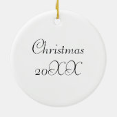 ピンクかわいらしローズインヴィンテージアンティーク中国ティーポット セラミックオーナメント (裏面)