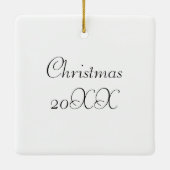 ピンクかわいらしローズインヴィンテージアンティーク中国ティーポット セラミックオーナメント (裏面)