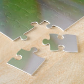 ピンクかわいらしローズバドガーデンアートパズル ジグソーパズル (側面)