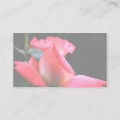 ピンクかわいらしローズバドフローラ名刺 名刺 (裏面)