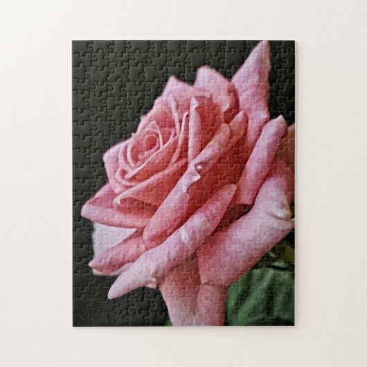 ピンクかわいらしローズパズル ジグソーパズル (縦)