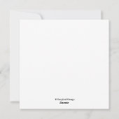 ピンクかわいらしローズフローラカスタマイズ可能なアンジェラ名 シーズンカード (裏面)