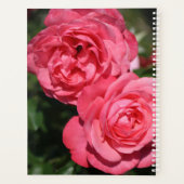 ピンクかわいらしローズフローラカスタム年月次 プランナー手帳 (裏面)