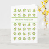 ピンクかわいらしローズブズノルウェー語誕生日 カード (黄色い花)