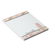 ピンクかわいらしローズマカロン ノートパッド (アングル)