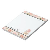 ピンクかわいらしローズマカロン ノートパッド (回転)