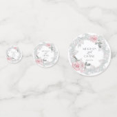 ピンクかわいらしローズリース結婚ズ コンフェッティ (正面)