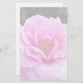 ピンクかわいらしローズロマンチックな文房具紙 便箋 (正面/裏面)