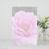 ピンクかわいらしローズロマンチックな文房具紙 便箋 (スタンド正面)