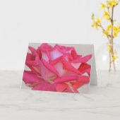 ピンクかわいらしローズ写真アートノートカード カード (黄色い花)