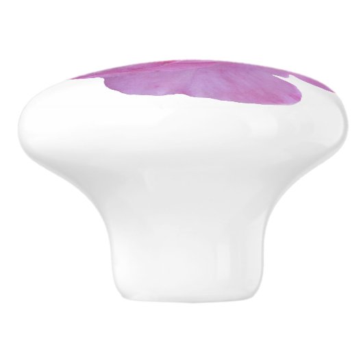 ピンクかわいらしローズ美しい陶芸フローラ素晴らし芸術 セラミックノブ (側面)