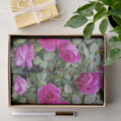 ピンクかわいらしヴィンテージバラフラワー誕生日ムーム 薄葉紙 (ギフト)