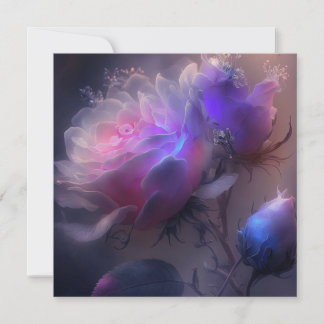 ピンクかわいらしヴィンテージ虹色バラ