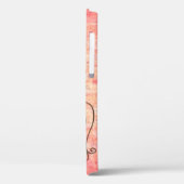 ピンクかわいらし名前をカスタムする Case-Mate iPhoneケース (裏面 / 左)